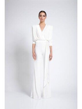 NWT Zhivago Weld Jumpsuit in White Size 8 $600